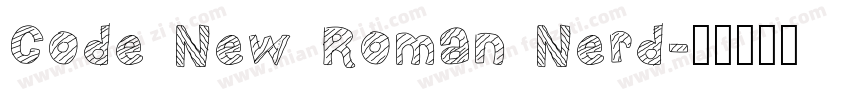 Code New Roman Nerd字体转换